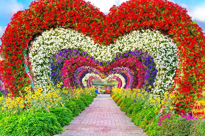 Dubai: Miracle Garden Tickets with Round-trip Transfer - Your pickup from six Dubai areas