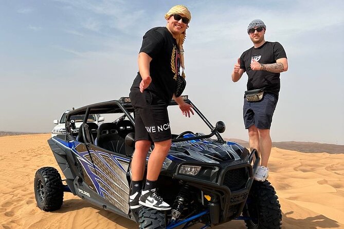 Dubai Morning 4 Seater Buggy Tour Sand Boarding & Camel ride - 4x4 dune bashing adds a second kind of thrill