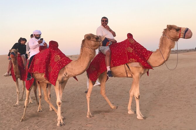 Dubai Morning Desert Safari Red Dune Camel Falcon & Sandboarding - The optional 40-minute quad-bike session