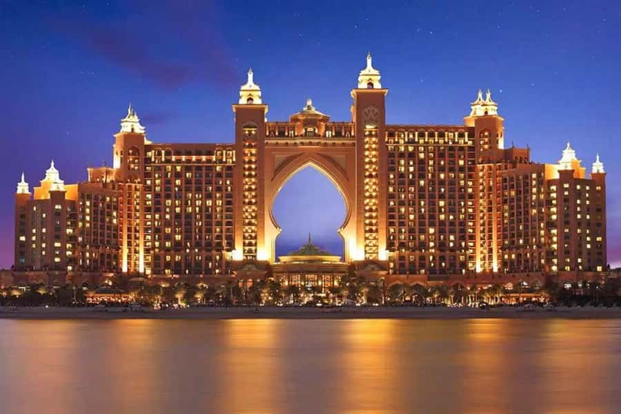 Dubai: Nighttime Guided City Tour by Van & Blue Water Island - Dubai Marina after sunset