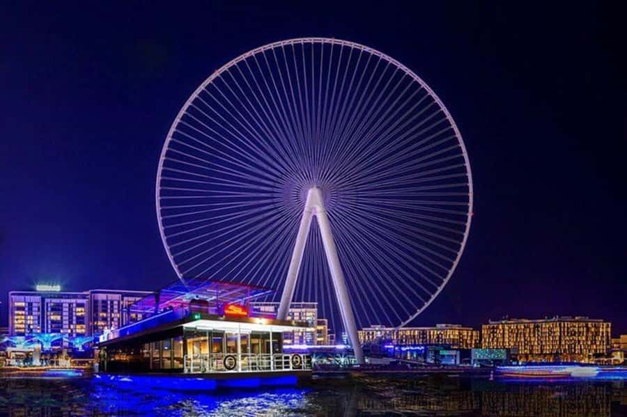 Dubai: Nighttime Guided City Tour by Van & Blue Water Island - Pickup and the van ride