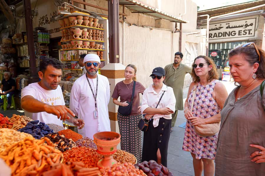 Dubai: Old Town, Souks, Street Food, Guided Tour & Abra Ride - Food options, timing, and what the price really buys