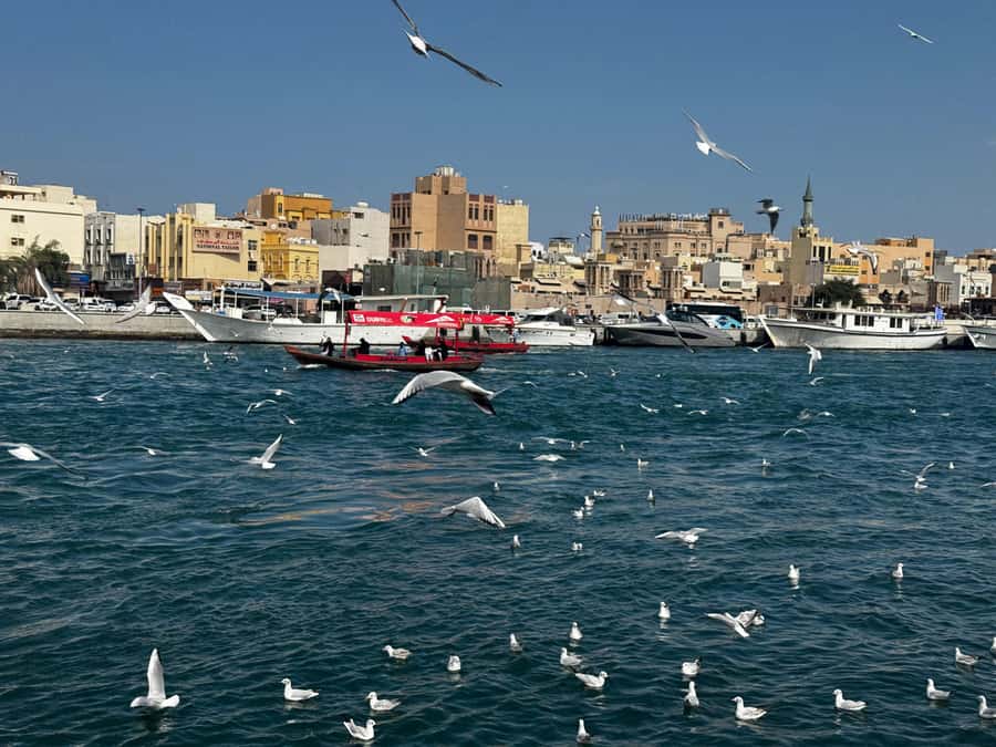 Dubai: Old Town Walking Tour with Abra Cruise & Street Food - The Old Mosque and wall remnants