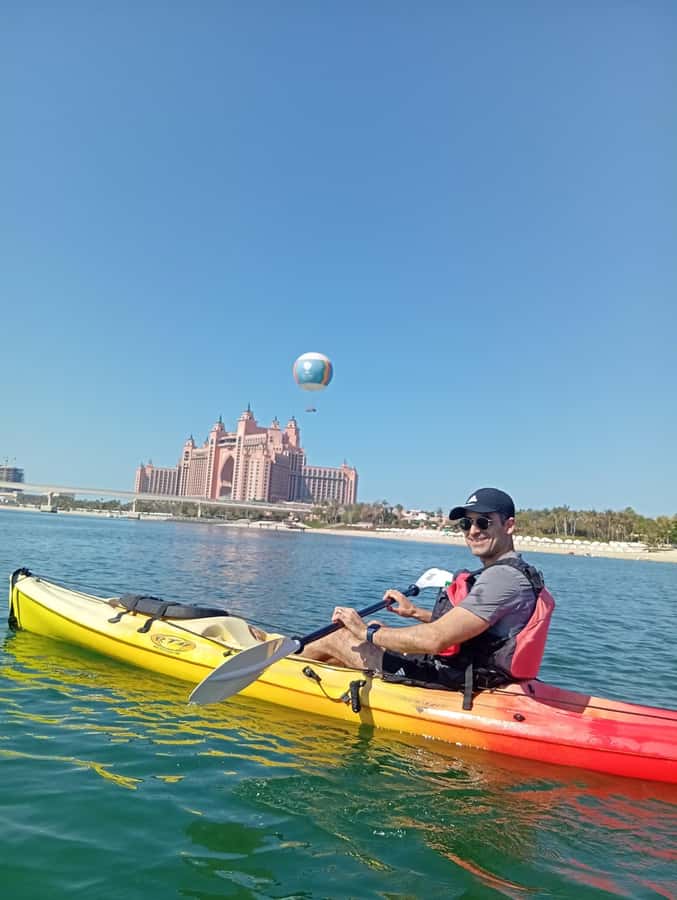 Dubai: Palm Jumeirah Guided Kayaking Tour - The beach break and Dubai Marina views