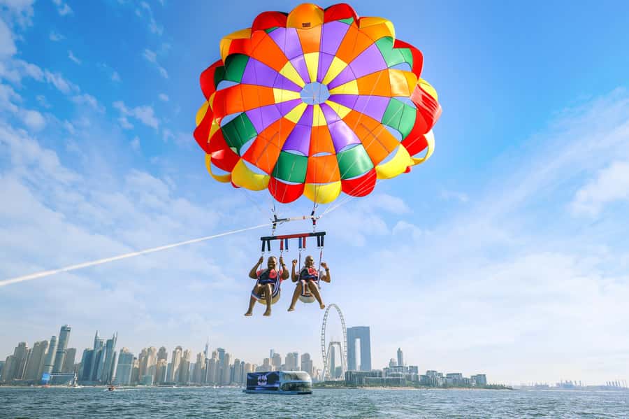 Dubai: Palm View and JBR View Parasailing Experience - Setting out from Dubai Harbour, Dock D1