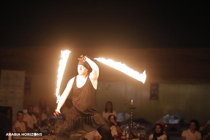 Dubai Premium Desert Safari with Live shows & Gourmet Dinner - Arabic coffee, dates, and camp activities