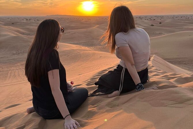 Dubai Private 4x4 Car Desert Safari with Dinner, Camel, and Show - Sandboarding Adds A Simple Desert Challenge