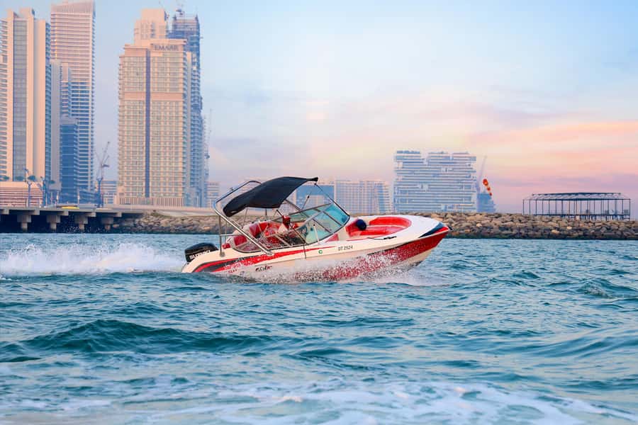 Dubai: Private Boat Tour - JBR/Burj Al Arab/Atlantis options - The three-hour cruise adds time and a possible swim