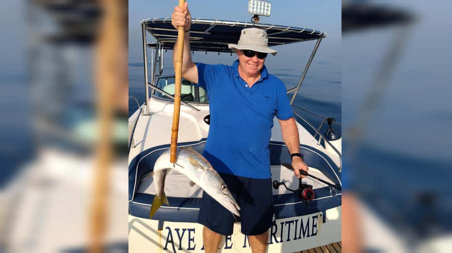 Dubai: Private Deep Sea Fishing Trip with BBQ of Catch - A boat built for a long morning offshore
