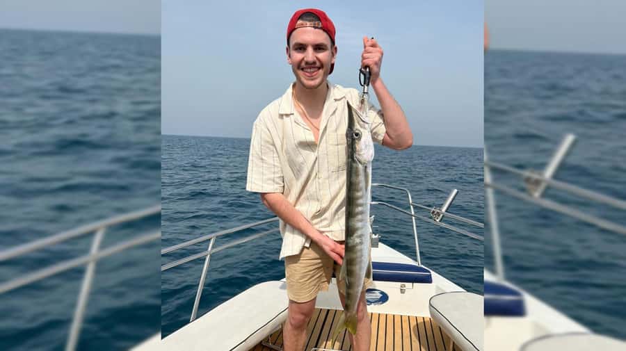 Dubai: Private Deep Sea Fishing Trip with BBQ of Catch - Dubai’s shoreline from the water