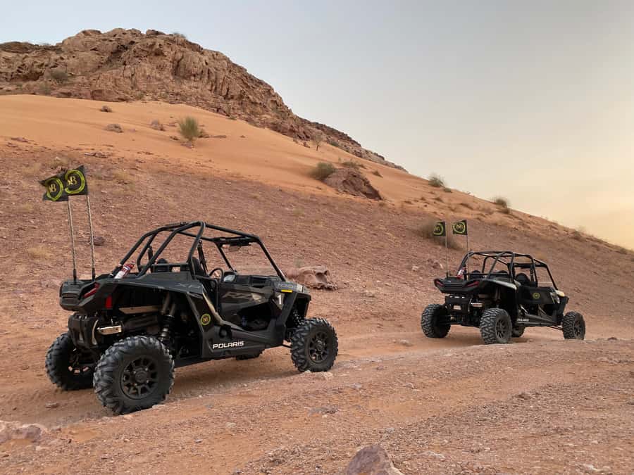 Dubai: Private Desert Buggy Tour, Camel Ride & Sandboarding - Arriving at the Desert Base Camp