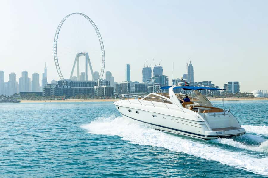 Dubai: Private Luxury Everest Yacht Cruise from Dubai Marina - Leaving Dubai Marina on a private yacht