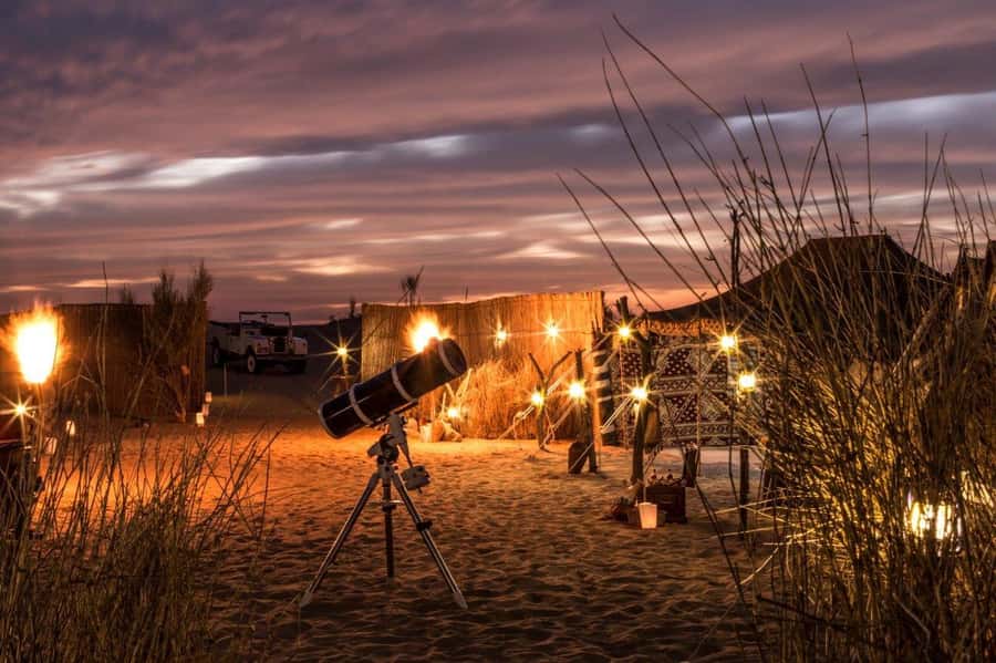 Dubai: Private Night Safari & Astronomy with 3-Course Dinner - Hotel Pickup and the Ride Out
