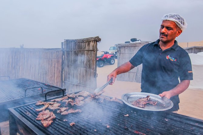 Dubai Private Premium Desert Safari with BBQ Dinner in 4WD - Fire performance and belly dancing
