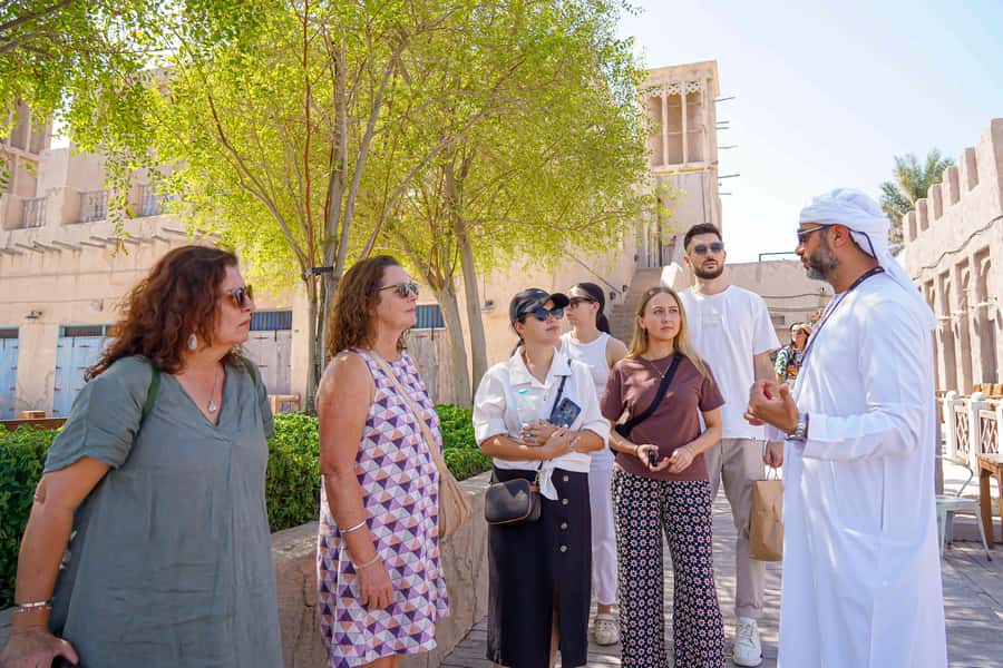 Dubai Private Top Attractions, Premium Vehicle & Street Food - An abra ride and Al Fahidi provide the best sense of Old Dubai