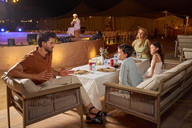 Dubai Private VIP Desert Dinner and Live Entertainment Show - A four-course VIP dinner with Gold or Platinum seating