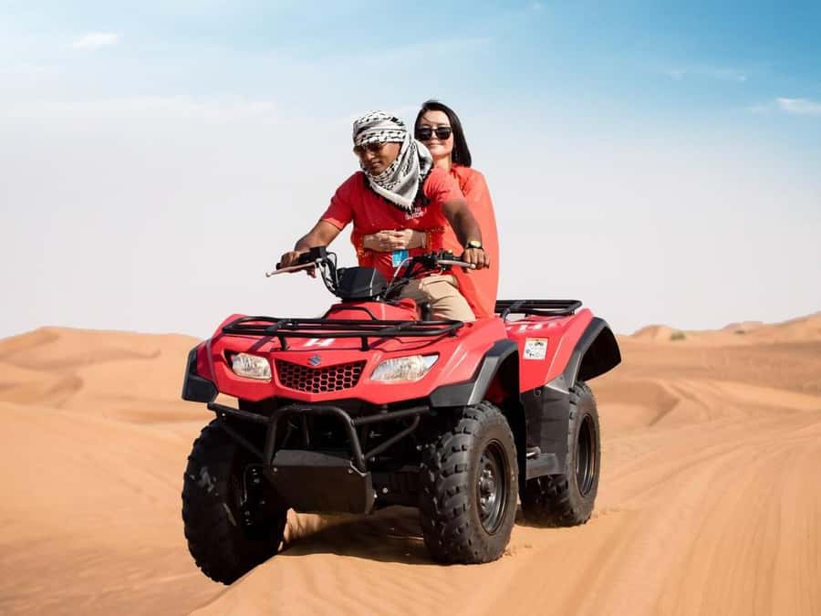 Dubai: Quad Bike or Dune Buggy Adventure & Optional Transfer - From Dubai pickup to the desert base