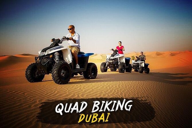 Dubai Quad bike ride 30 Min: Dune bashing, Sand Boarding & Dinner - Red dunes, sunset views, and the desert drive