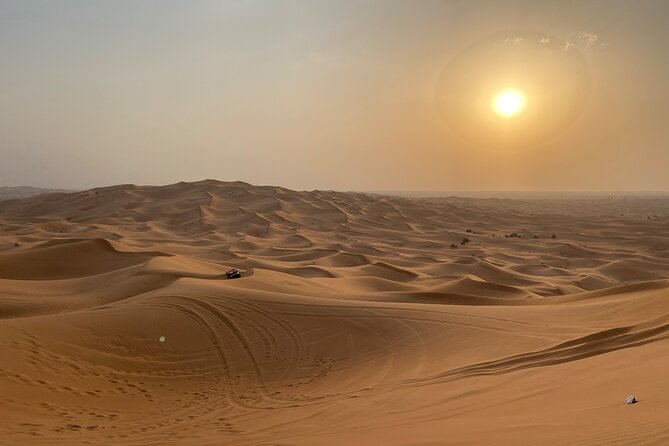Dubai Red Desert Safari on Private 4x4, Sand Boarding, Camel 4hrs - A short camel ride, not a full trek