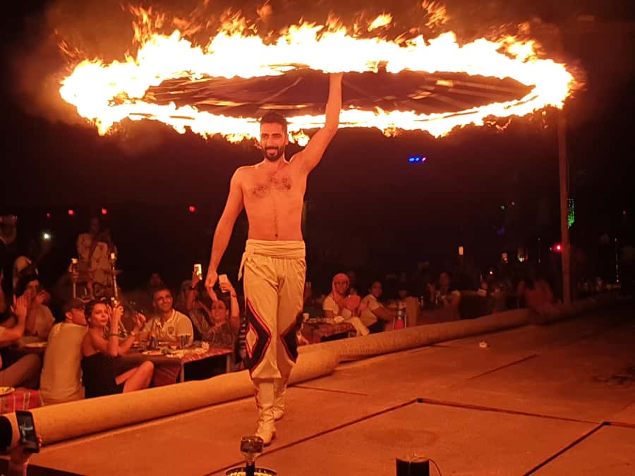 Dubai: Red Dune Desert, Dune Buggy Ride & BBQ Buffet Dinner - BBQ buffet and evening performances