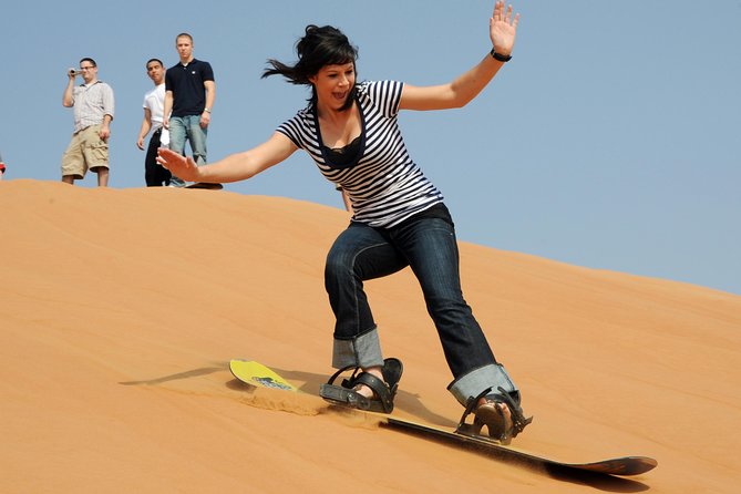 Dubai Red Dune Extreme Desert Safari Adventure With Sand Boarding - What the $56 price really covers