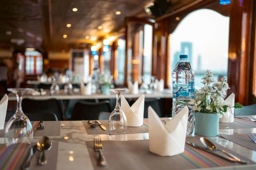 Dubai: Scenic Dhow Cruise with Buffet Dinner and Live Shows - The buffet: good value, with an international and local mix