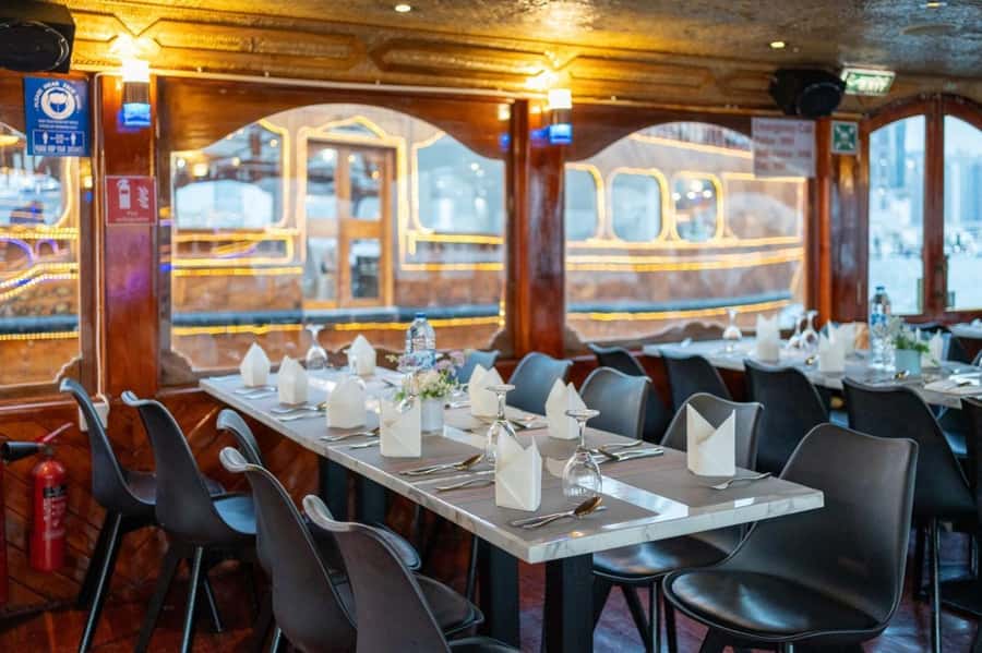 Dubai: Scenic Dhow Cruise with Buffet Dinner and Live Shows - Music, Tanoura dance, and the puppet show