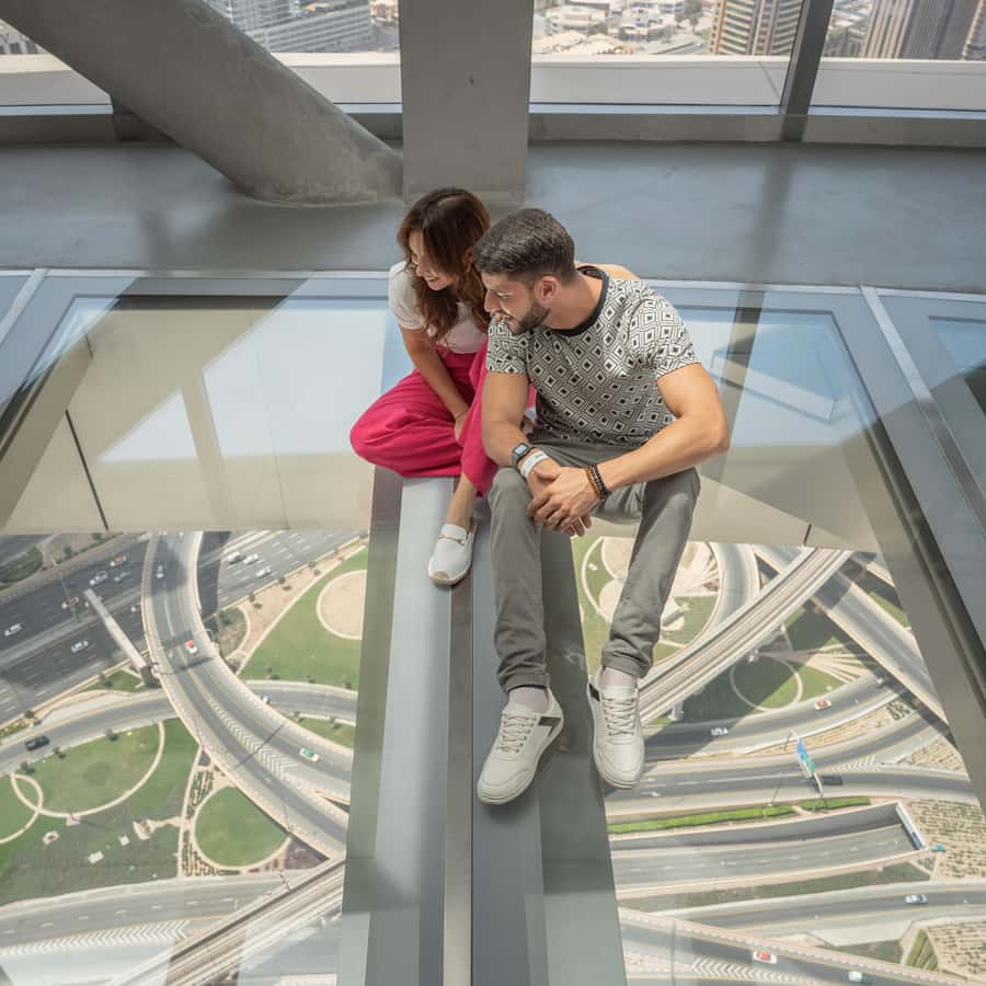 Dubai: Sky Views Observatory Ticket with Optional Extras - The Sky Observatory and its 25-meter glass floor