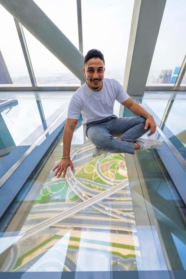 Dubai: Sky Views Observatory Ticket with Optional Extras - The glass slide from the 53rd floor