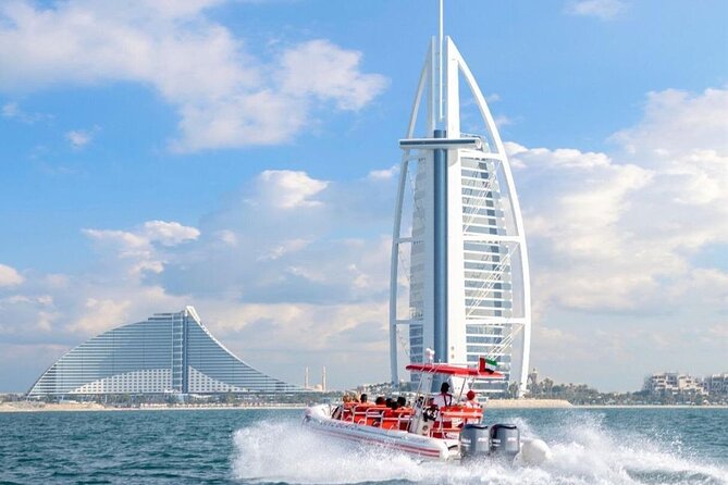 Dubai Speedboat Tour, Marina, Atlantis, Palm & Burj Al Arab - Ain Dubai and the Palm begin the visual show