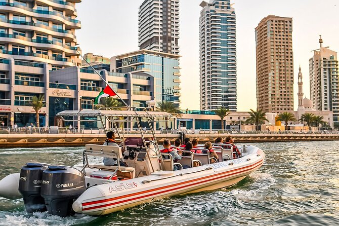 Dubai Speedboat Tour, Marina, Atlantis, Palm & Burj Al Arab - What the speed and seating are really like