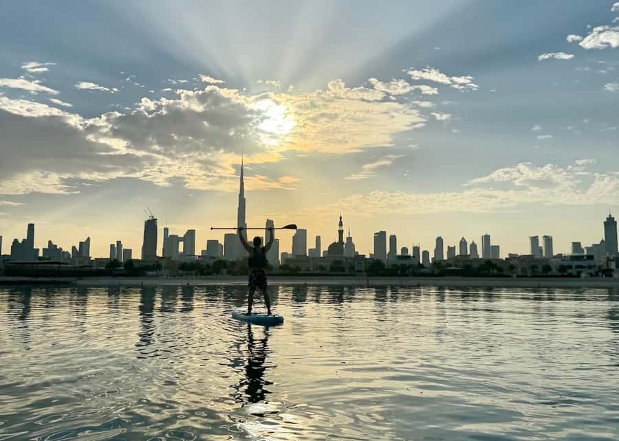 Dubai: Stand-Up Paddle Boarding with Burj Khalifa View - A short activity with strong visual payoff