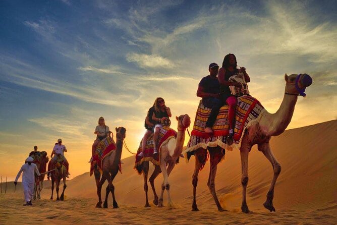 Dubai Sunrise private Desert Safari With Camel Ride - Sunrise at the Red Dunes