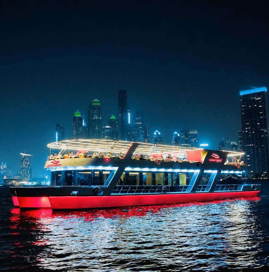 Dubai: Sunset or Dinner Cruise with Live Music & Open Bar - Key things to know before booking