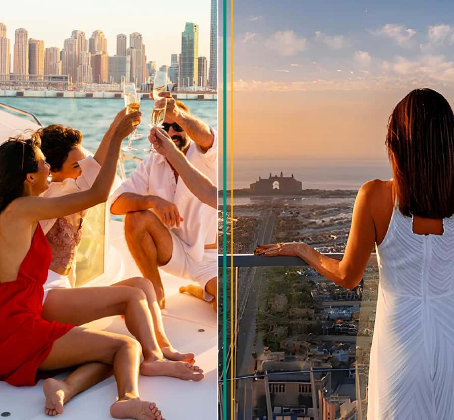 Dubai: The View At The Palm Ticket & 1.5 Afternoon Yacht - What the daytime ticket means