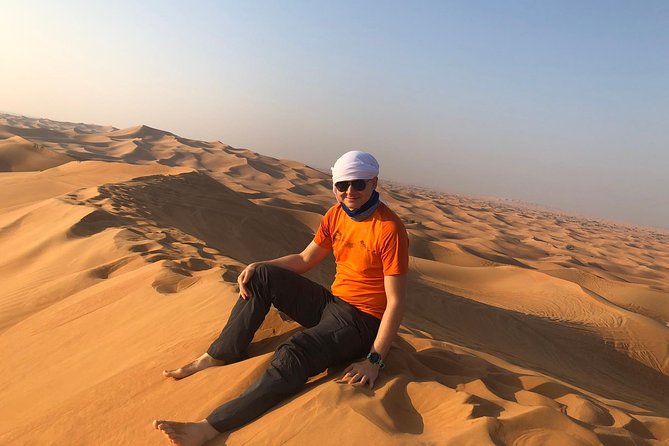 Dubai: Unique MORNING Quad Bike Red Dunes Safari - The Highest Dune Photo Stop