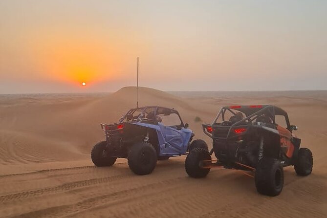 Dubai: Unique SUNSET Buggy Red Dunes Safari - From Dubai hotels to the red dunes of Lahbab