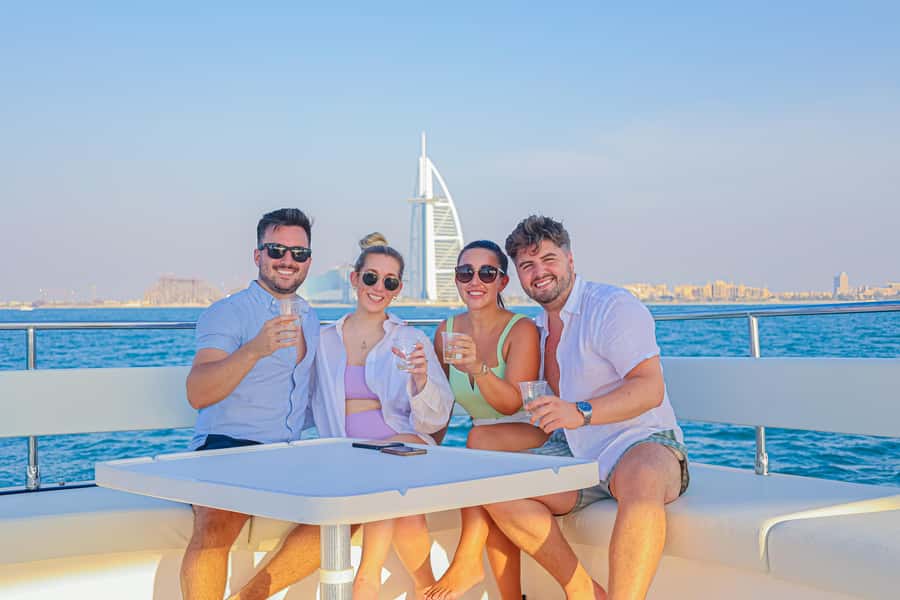 Dubai Waves & Dunes: Luxury Yacht Cruise w/ Red Dunes Safari - The Drive to Lahbab and the Start of the Desert Safari