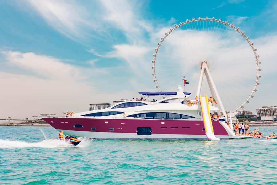 Dubai: Yacht Cruise with Swimming, Snorkeling and BBQ Lunch - From Dubai Harbour to the Open Water