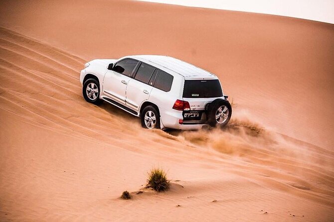 Dubia 4x4 Dune Bashing, Sandboarding, Camel Riding and Bbq Dinner - A Seven-Hour Route From Hotel Lobby to Desert Camp
