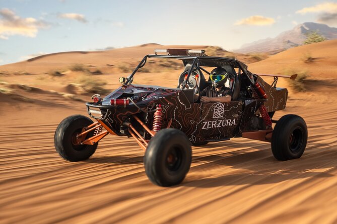 Dune Buggy & Private Dinner in the Dunes in Mleiha National Park - The buggy ride on Mleiha’s faster desert track