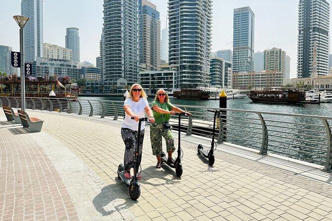 E-Scooter Guided Tour of Marina, JBR, Bluewaters Top Attractions - Starting at Dorra Bay in Dubai Marina