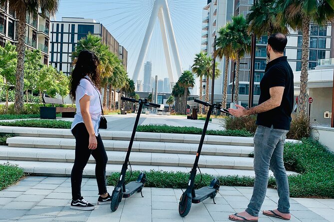 E-Scooter Guided Tour of Marina, JBR, Bluewaters Top Attractions - What the guide adds to the ride