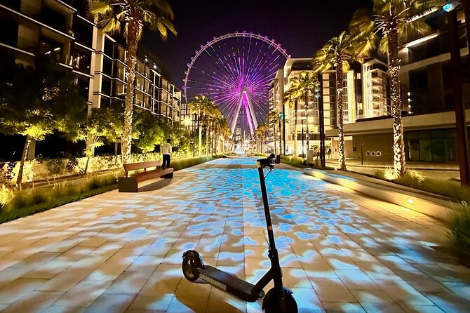 E-Scooter Guided Tour of Marina, JBR, Bluewaters Top Attractions - Bluewaters Island and Ain Dubai in 30 minutes