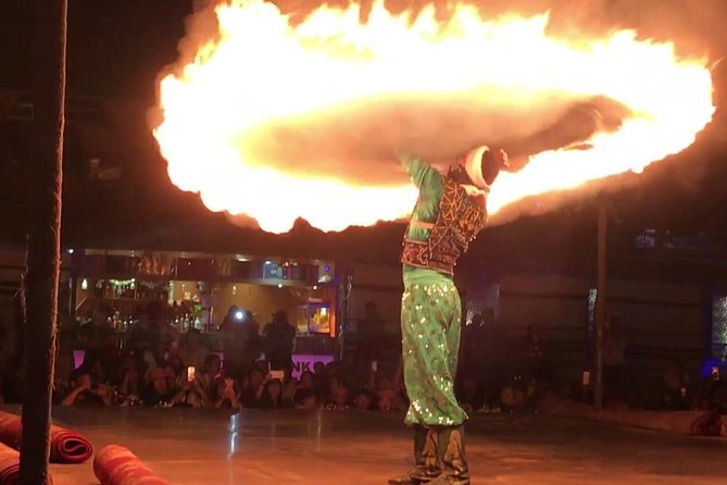 Evening Desert Safari with BBQ Dinner & 7 Live Show's - Sunset photographs on open sand