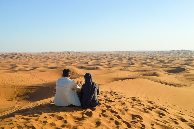Evening Desert Safari with Quad Bike, BBQ Dinner and Camel Ride - Sandboarding and the short camel ride