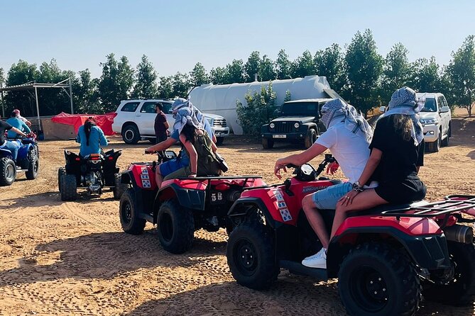 Evening Desert Safari with Quad Bike, Camel Ride & BBQ Dinner - BBQ dinner, drinks and the evening camp
