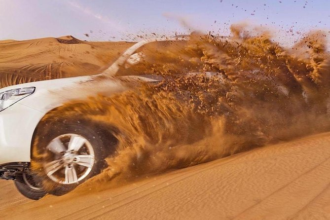 Evening Desert Safari with Quad Bike, Dune Bashing, Entertainments, BBQ Dinner - The high-dune photo stop and sandboarding
