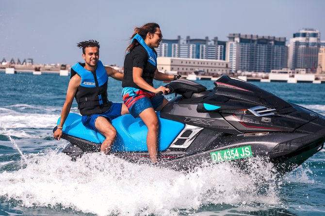 Fastest Jet Ski with Dubai Skyline, Burj Al Arab Views and Juice - The Dubai skyline from the Arabian Sea
