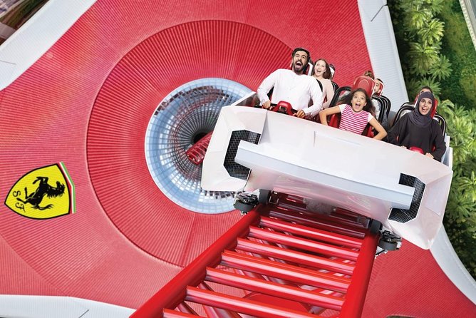 Ferrari World Entrance ticket - The second coaster and other high-speed rides